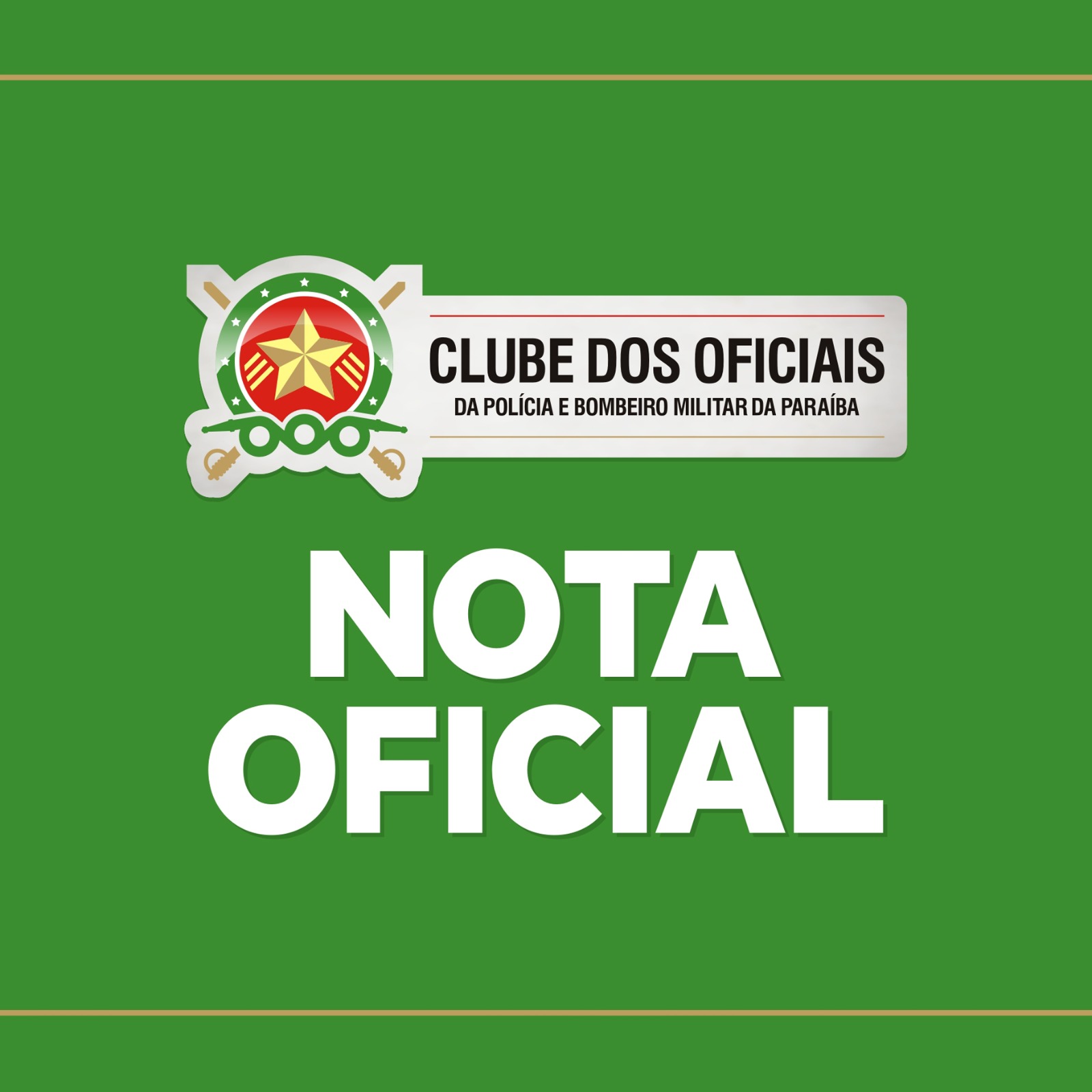 Clube dos Oficiais contesta declarações do deputado Ruy Carneiro